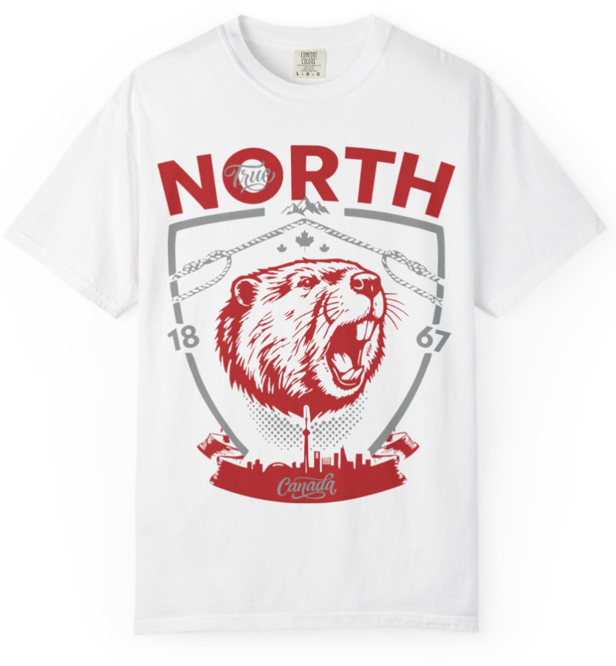 Canada Souvenir Beaver T-Shirt – Vintage Canadian Pride Shirt with Quebec, Travel Gift Tee